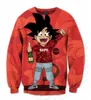 3D Sublimation Print Swagged Goku Crewneck Sweatshirts Plus Size Custom Made Clothing 173108489652