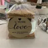 Emballage cadeau 50pcs Smores Polor Emballage pour la douche de mariage ou la fête - Autocollants personnalisés Sacs clairs