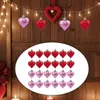 Figurines décoratives 24x Valentin de la Saint-Valentin Ornements en forme de coeur Décorations suspendues Valentines Décor pour El Engagement