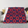 Cobertores Fishman Donut Phish Pattern By Custeez Throw Blanket Giant Sofá Luxury St St.