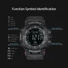 Montres Sport Smart Watch Men Pidomètre Bluetooth 5ATM Rappel d'appel imperméable Horloge numérique Smartwatch pour iOS Xiaomi Huawei Téléphone