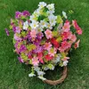 Dekorativa blommor Autumn Artificial Daisy Bouquet Silk Diy Wedding Home Garden Party Table Decoration Fake Wreath Supplies