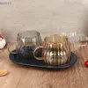 Koffiepotten warmtebestendig met handgreep glas mok ontbijt melkbeker schattig kantoor mokken pompoenpatroon drinkware