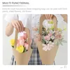 Dekorative Blumen Blumen Geschenktüten Handheld Bouquet Packing Halter Griff Blumenpackung Geburtstagsgeschenke