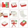 Envoltura de regalo 5pcs libro forma feliz navidad cajas de dulces