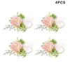 Fiori decorativi fiore artificiale realistico per matrimoni - asteni di arredamento ABS bracciale sposa polso