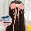 Hair Accessories 1Pcs Red Velvet Bow Ornament Circles Pins Christmas Year Clips Women Girls