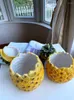 Decorative Figurines European Style Pineapple Ceramic Storage Jar Creative Large And Small Sizes Housewarming Home Gift