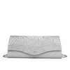 Abendtaschen Satin Frauen 2024 Strass Damen Day Clutch Glitter Party Handtasche Hochzeitsbalken Ketten Umhängetasche