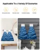 Towel Blue Sea Water Wave Landscape Hand Household Absorbent Kitchen Lazy Rag Wipe Microfiber