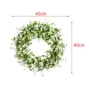 Decorative Flowers Gypsophila Wreath Simple Elegant Fashion Summer Front Door Spring Flower For Party Porch Window Festival Wedding