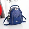 Drawstring Design Fashion Small Women Bag Leather Women's Crossbody Axel Messenger Bags Ladies Purse Female Bolsa Handväska