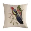 Cubierta de pájaros de almohada Hermosa alas ngel decoración de sofás para el hogar de lino cintura de soporte de cintura de algodón 45x45cm zy309