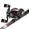 Aksesuarlar Lixada 6.3: 1 Baitcasting Fishing Reels Cazet Balık Tekerleği 13 Balo Yatakları Makara Yüksek Hızlı Balıkçılık Bobinleri Makaraları Pesca Carretilha