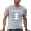 Herrpolos psykisk TV-t-shirt rolig t-shirt anpassad man kläder anime skjortor