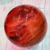 Decorative Figurines Healing Products Natural Quartz Red Smelting Stone Crystal Ball Spheres For Reiki