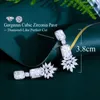 Dangle Earrings ThreeGraces Shining Cubic Zirconia Stone Long For Women Elegant Bridal Wedding Party Jewelry E1762