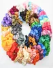 Women Silk Scrunchie elástica Handmade Multicolor Hair Band Ponytail Helder Acessórios para cabelos da cabeça Epacket 70 Colors 414 K27373951