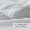 Mountain and Tree Design sängkläder set dekorativ 3 -delad täcke med 2 kudde skamar 240329