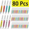 Stifte 80pcs Spritze Stifte Retractable Fun Nurse Stifte HERNE NEFTIGE MULTIGE MUSDER COORMS MEDICAL GABE PENS GEBEN für Krankenschwestern Krankenpfleger Student