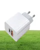 5V 24A PD USB Wall Chargers Typ C US EU Plug Fast Charging Charger Adapter för iPhone 12 11 Pro Max7828404