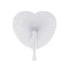Knivar 48st Papper Heart Shape Fans Blomma handhållna fällbara Fan Party Favors för bröllopsfestival Håller Fan Pocket -gåvor