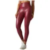 Leggings Women Pants Workout Sexy for Women High Casting Skinny Faux Leather Elasticity Trephers Streathers