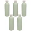 Storage Bottles 5pcs Travel Conditioner Body Wash Dispensers Refillable Shampoo Containers 400ml