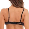 Damen Dessous Hollow-out Mesh Crop Top Femme durchsichts-Clubwear O Ring Verstellbare Strape Fishnet Bralette Weste Tanktop 240402