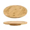 Bakeware Tools Rotating Wooden Tray Board Swivel Plate Pizza Serving For Home Pantry Dining Table Cabinet Kitchen