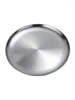 Plates 2024 Stainless Steel Flat Dish Plate Insulated Thick Buffet Platter For Bbq Kitchen Accessories Pasta