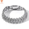 Custom Iced Out Cubaanse armband VVS Moissanite 925 Sterling Sliver Cuban Link Chain for Man Necklace