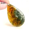 Pendant Necklaces Natural Carnelian Crystal Moss Agate Jewelry Necklace Rock Decoration Rough Polished Quartz Stone Gift Healing BM410