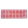 Tapetes rosa simples xadrez de cabeceira xadrez moderno de estilo cacote de estilo espessado banheiro doméstico banheiro absorvente não deslizamento
