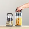 Lagerflaschen Borosilikatglaskanister mit versiegeltem Deckel Vakuumtank Küchen Lebensmittelversiegelungsbehälter für