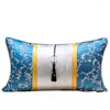 Pillow Modern Polyester Jacquard Orange Cover Waist Pillowcase Luxury Metal Buckle Splicing Design Decor For Living Room Sofa