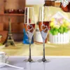 Wijnglazen licht luxe kristallen beker bruiloftsfeestje liefde diamant champagne glas rood sprankelend