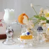 Candle Holders 1pc 3.46 / 4.52 5.51 In Glass For Birthday Decoration Table Centerpiece Decorations Stand
