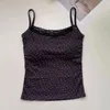 Camisoles Tanks Women Padded Tank Topサポートスタイリッシュな女性のレーストリムトップ