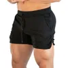 Men entrenamiento de gimnasio pantalones cortos de entrenamiento deportes ropa casual de ropa pantalones cortos de pantalones cortos machos bañadores de natación pantalones cortos 240412