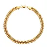 Anklets Wide 7mm Cuban Link Chain Gold Color Anklet Thick 9 10 11 Inches Ankle Bracelet For Women Men Waterproof296B7793578