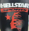 Hellstar 100% algodão puro sem caras sem glória maratho tee wash 1: 1 algodão puro de algodão e feminino curto casual t