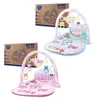 1set Baby Gyms Play Mat Pedal Piano Light Music Musical Toy Activity Kick Fitness Cushion for Born Girls Boys 21080427696596707