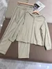 Pantalon féminin à deux pièces printemps combiné de coton décontracté