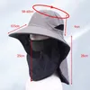 Berets Fischerhut Männer Outdoor Fischer Sonnenschutz UV-Proof-Hüte Abdeckung der Gesichtsjagdkappe