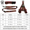 Designer krage 2,5 cm kopplar set Leash Classic Bronzing Letter Pet Collar Nylon Car Seat Harness Belts Dog för små medelstora stora bulldoghundar Poodle B107