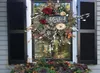 Dekoracyjne kwiaty wieńce jesienne w zawieszanie drzwi frontowe Realistyczna Garland Home Holiday Dekoracja A11880159