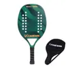 Professional 18K 12K 3K Carbon and Glass Fiber Beach Tennis Racket Soft Face Racquet with Protective Cover Ball 240401