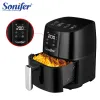 Fryers Sonifer 4.2L Air Fryer Without Oil Oven 360°Baking LED Touchscreen Electric Deep Fryer 1400W Nonstick Basket Kitchen Cooking Fry