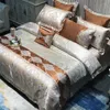 Bedding Sets Luxury High Precision Brocade Four-Piece Set Tribute Silk Jacquard Long-Staple Cotton Embroidery Ten-Piece